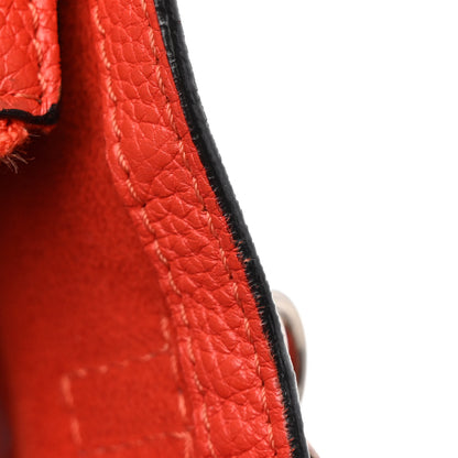 Celine Drummed Calfskin Nano Luggage Red 17 of 17