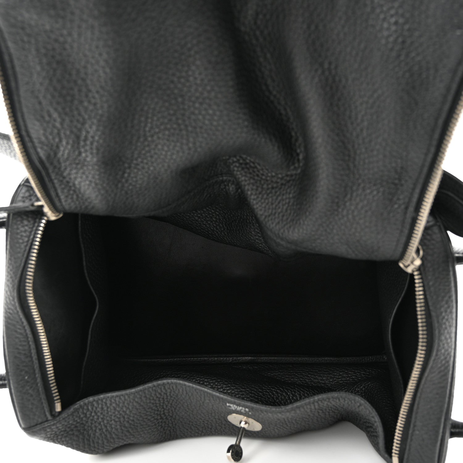 Hermes Taurillon Clemence Lindy 34 Black 5 of 10