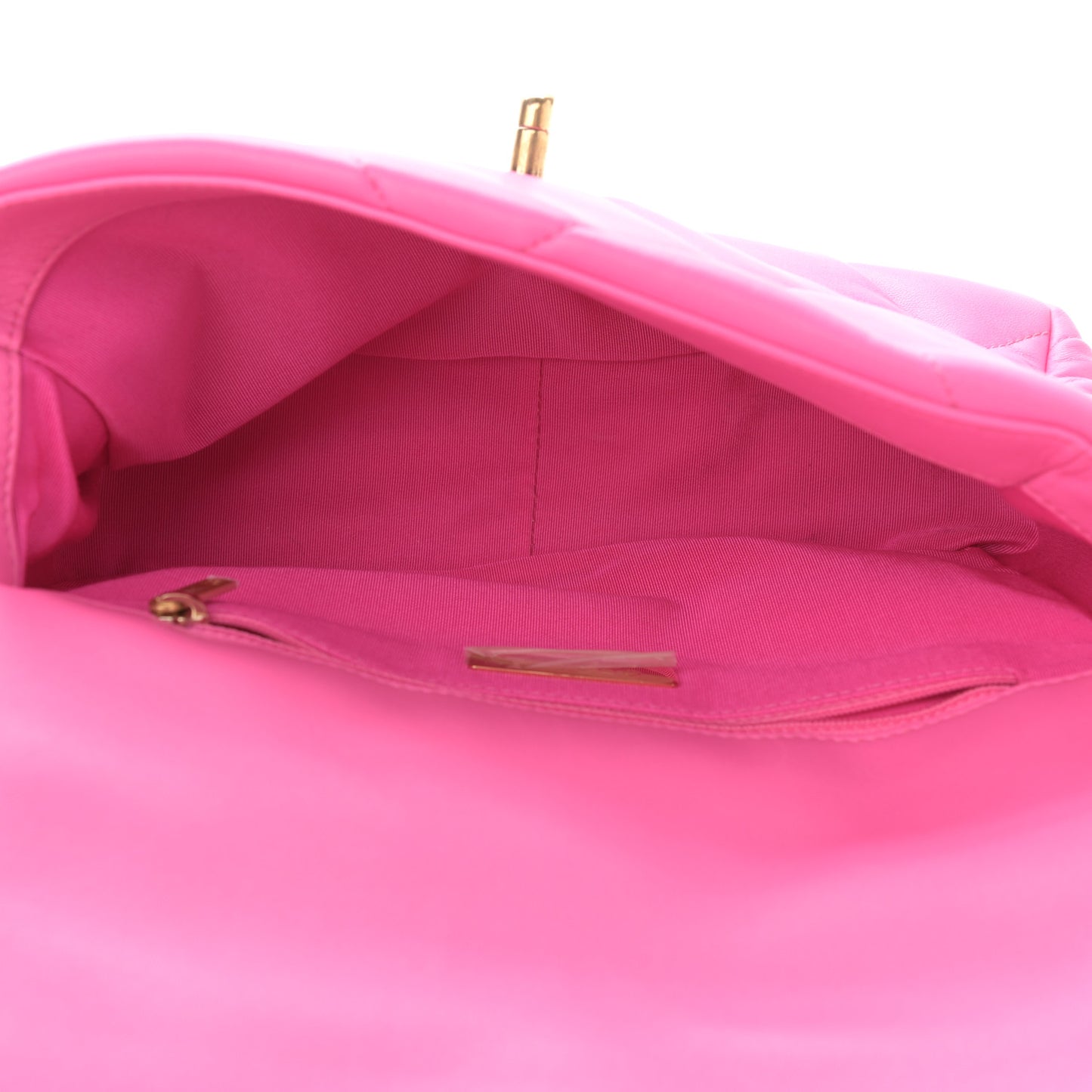 Lambskin Quilted Medium Chanel 19 Flap Pink