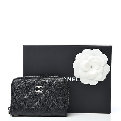 Chanel Caviar Quilted Zip Coin Purse Black 8 of 8