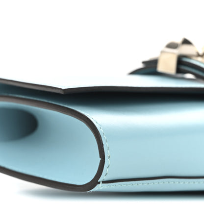 Hermes Tadelakt Medor 23 Clutch Bleu Atoll 9 of 10