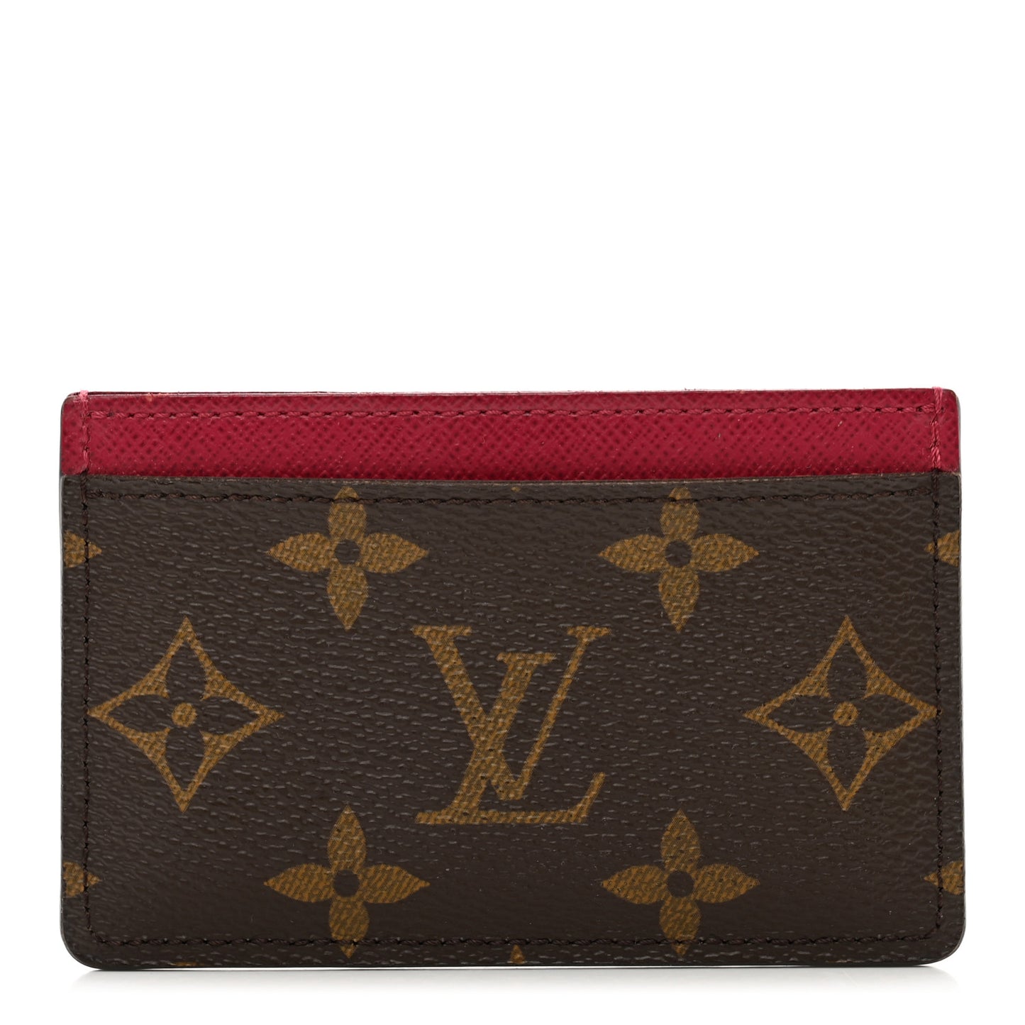Monogram Card Holder Fuchsia