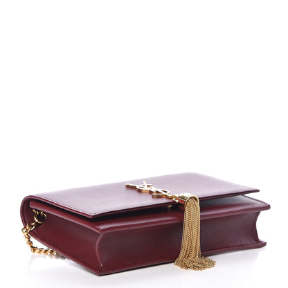 Saint Laurent Smooth Calfskin Classic Monogram Kate Tassel Chain Wallet Palissandre 4 of 12