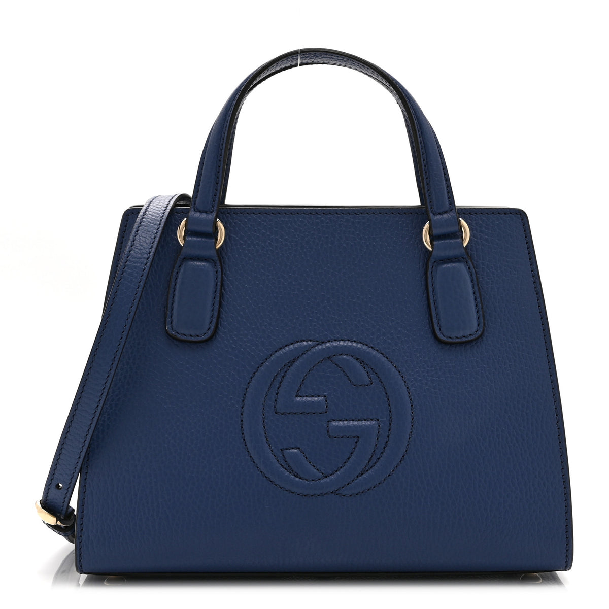 Dollar Calfskin Medium Soho Top Handle Satchel Caspian