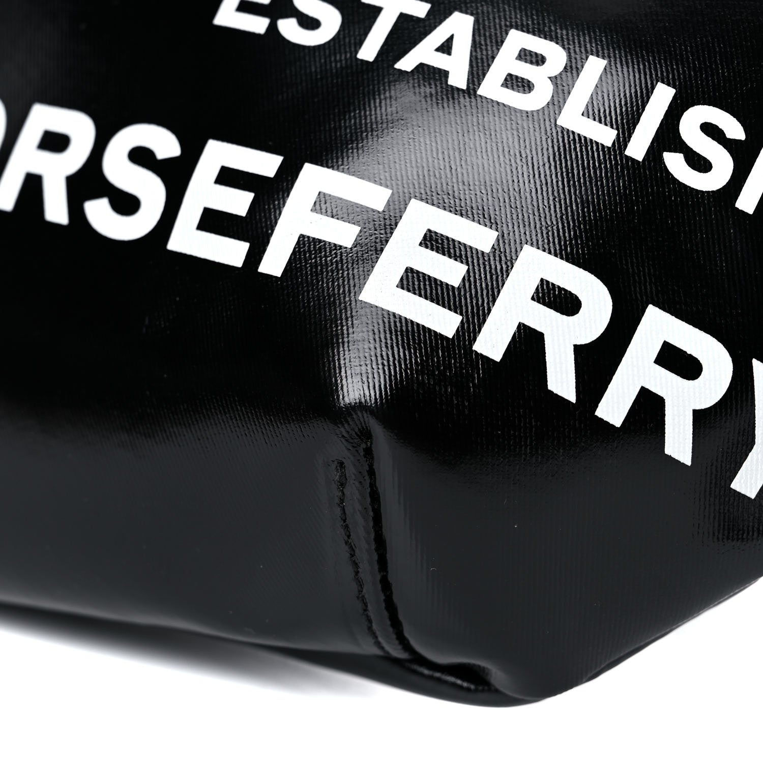 Burberry Coated Canvas Horseferry Print Extra Large Bum Bag Black 8 of 13