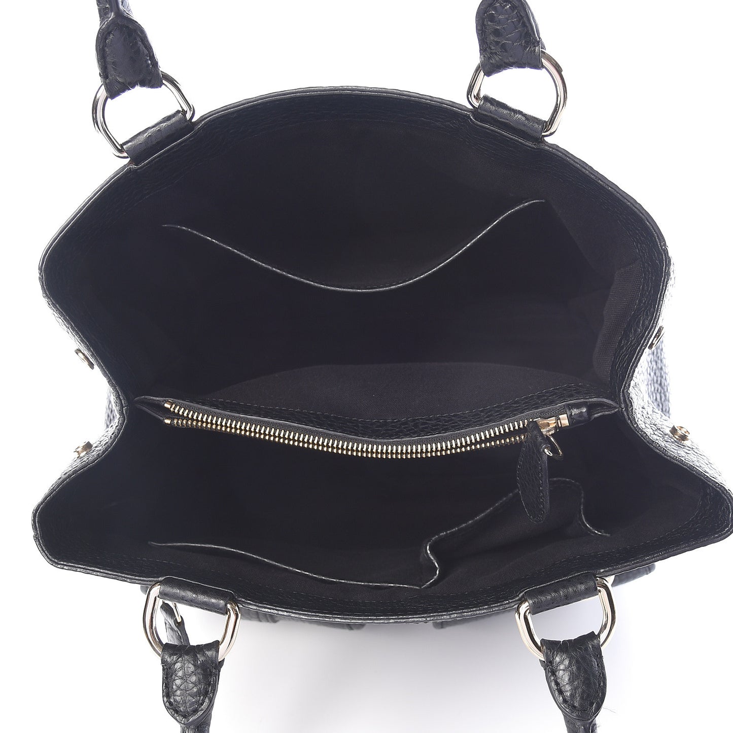 Heritage Grain Front Pocket Tote Black