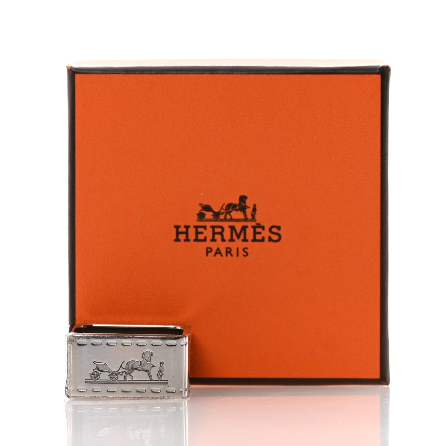 Hermes Palladium Bolduc Scarf Ring 4 of 4
