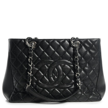 Chanel Caviar Grand Shopping Tote GST Black 1 of 6