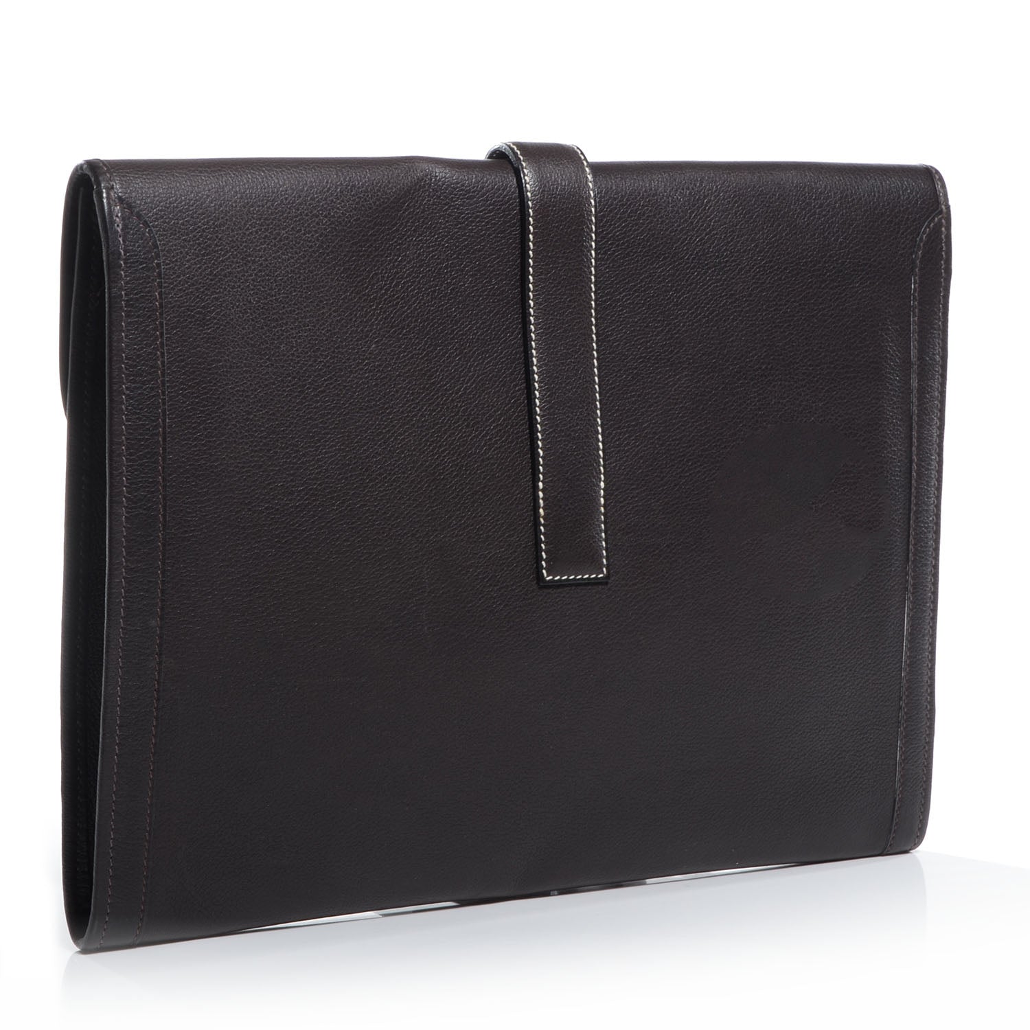 Hermes Evergrain Jige GM Clutch Black 3 of 7