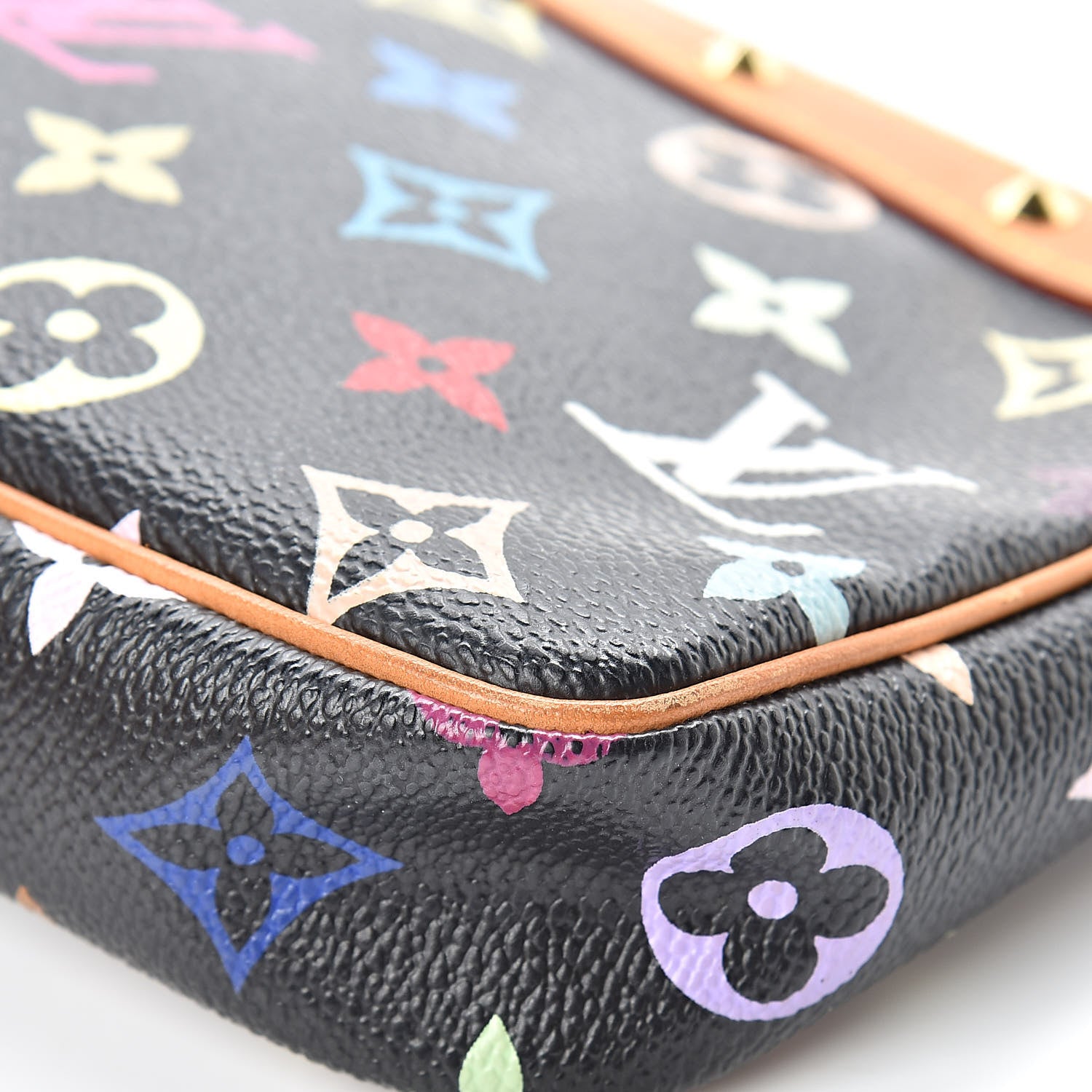 Louis Vuitton Monogram Multicolor Pochette Accessories Black 11 of 15