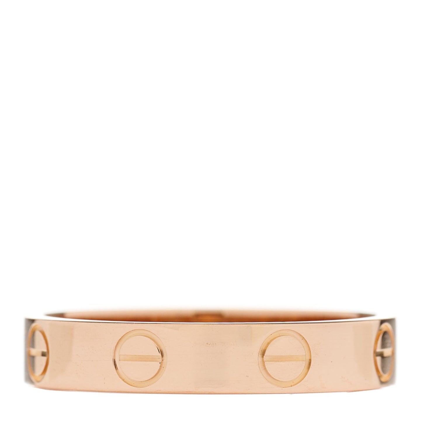 18K Pink Gold 3.5mm LOVE Wedding Band Ring 53 6.5