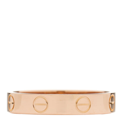 Cartier 18K Pink Gold 3.5mm LOVE Wedding Band Ring 53 6.5 3 of 4