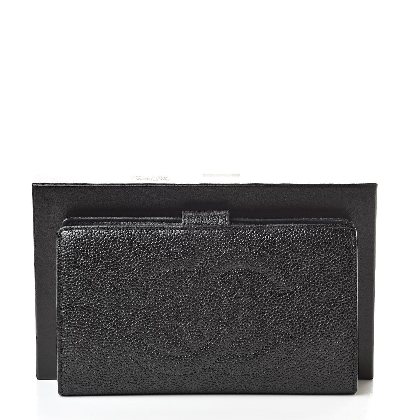 Caviar Timeless CC French Wallet Black