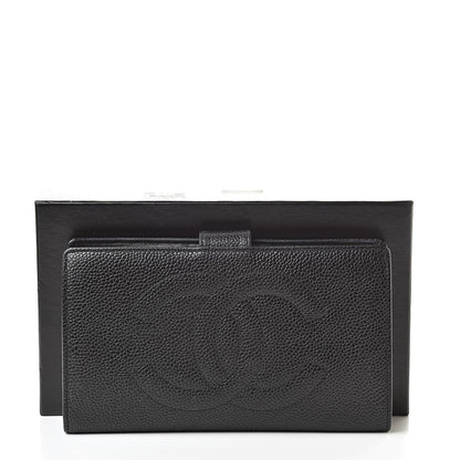 Chanel Caviar Timeless CC French Wallet Black 14 of 14