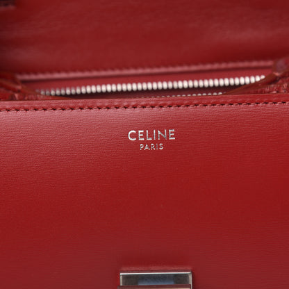 Celine Box Calfskin Small Classic Box Flap Bag Red 6 of 10