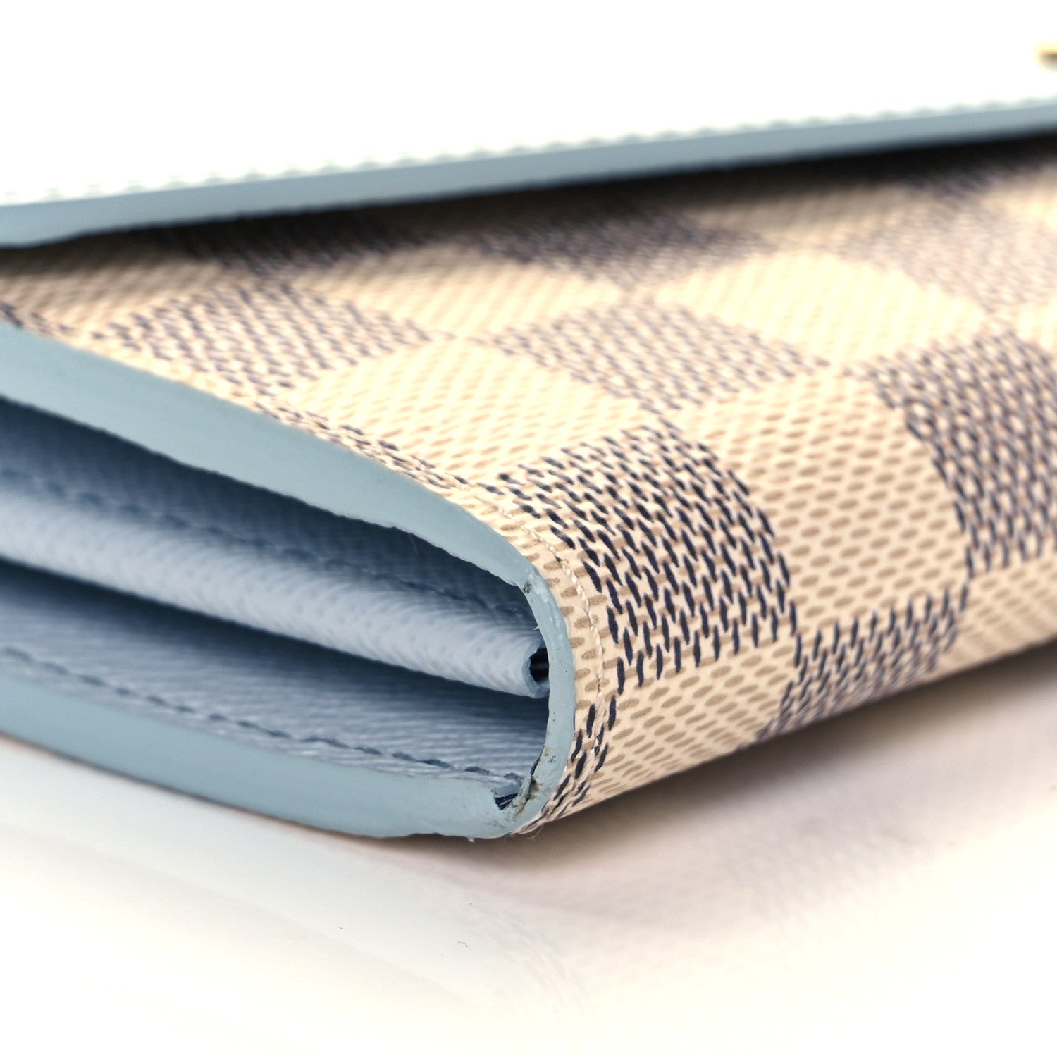 Louis Vuitton Damier Azur Sarah Wallet NM Bleu Olympe 7 of 9