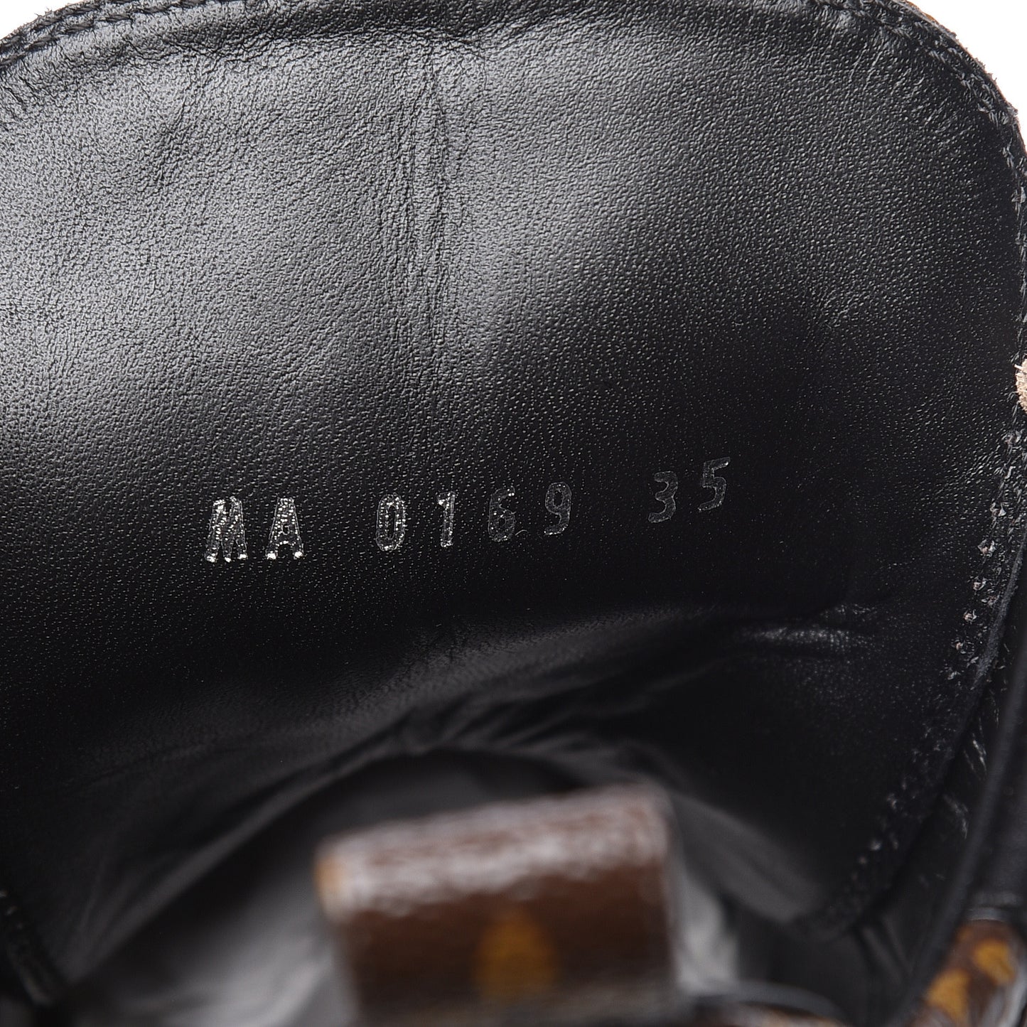 Suede Calfskin Monogram Laureate Platform Desert Boots 35 Taupe