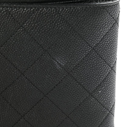 Chanel Grained Calfskin Small Stitched Flap Black 11 of 11