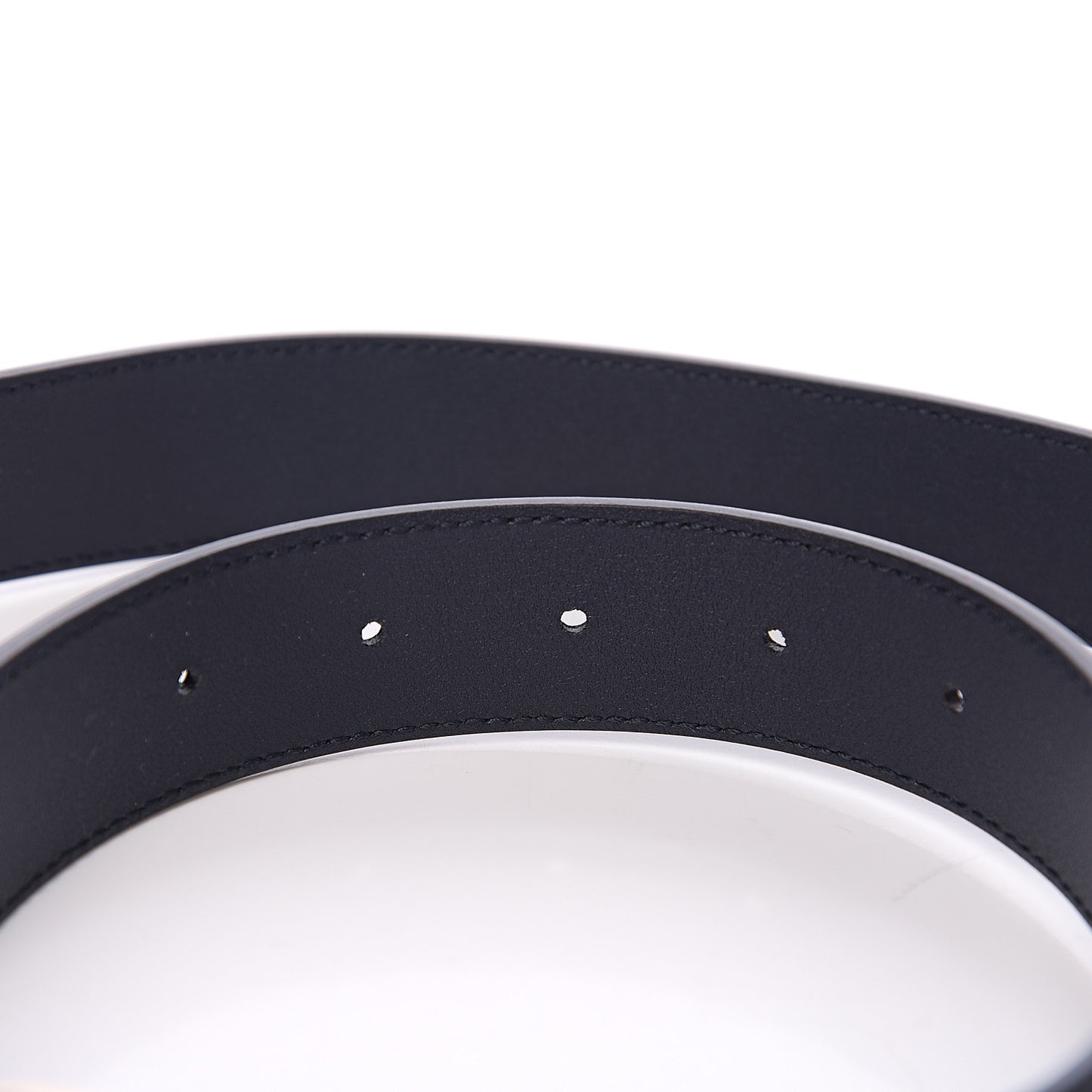 Moon Calfskin Double G 30mm Belt 95 38 Blue