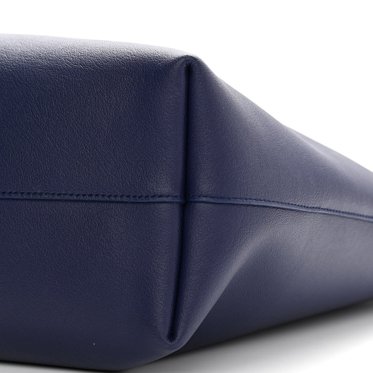 Saint Laurent Calfskin Large Shopping Tote Navy 11 of 11