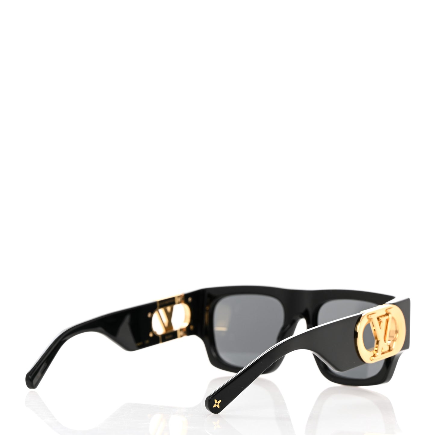 Acetate LV Link Square Sunglasses Z1478E Black