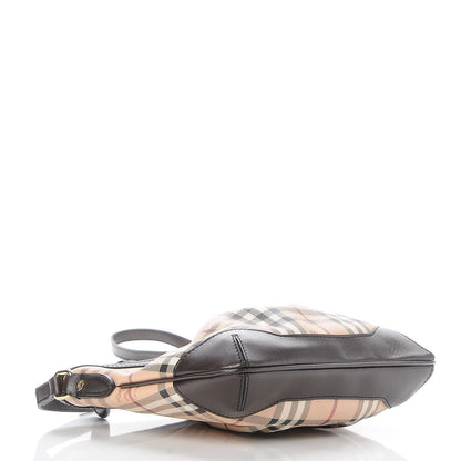 Burberry Haymarket Check Hartham Shoulder Bag Chocolate 4 of 8