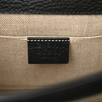 Gucci Dollar Calfskin Small Interlocking G Shoulder Bag Black 6 of 13