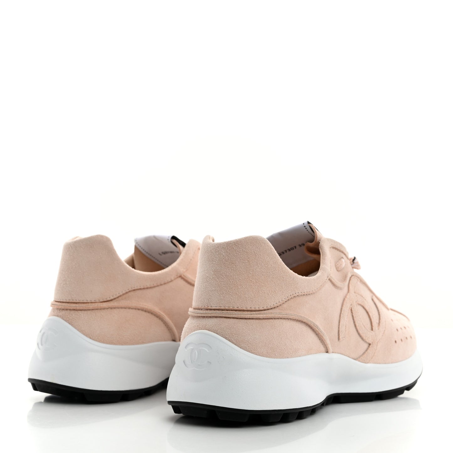 Suede Goatskin CC Sneakers 39.5 Light Pink