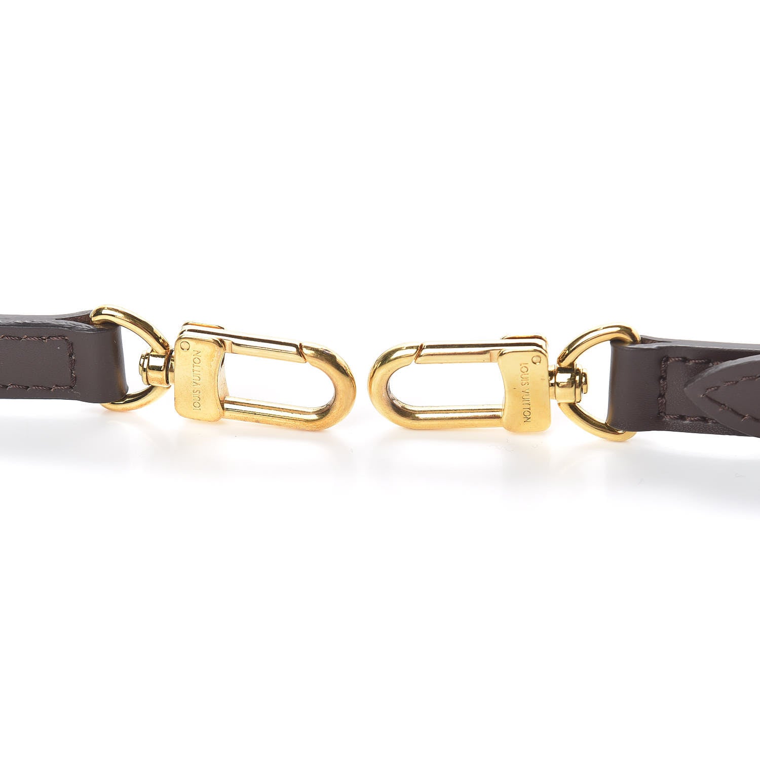Louis Vuitton Calfskin 16mm Adjustable Shoulder Strap Brown 4 of 4