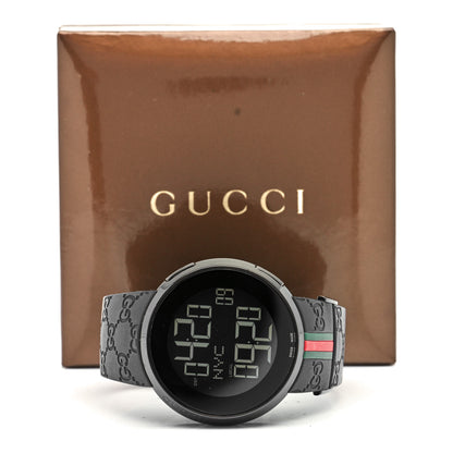 Gucci Stainless Steel Rubber 45mm Digital I-Gucci Web Watch Black 5 of 5