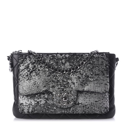 Chanel Lambskin Mineral Nights Wristlet Black 1 of 9