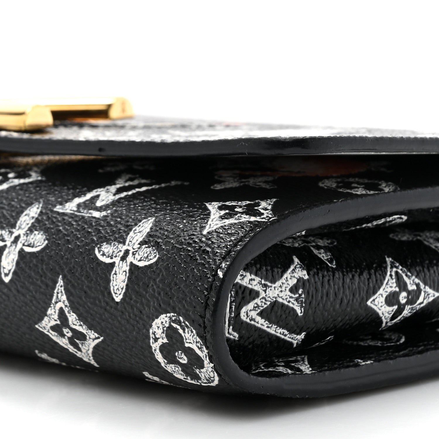 Louis Vuitton Catogram Twist Chain Wallet Black 8 of 12