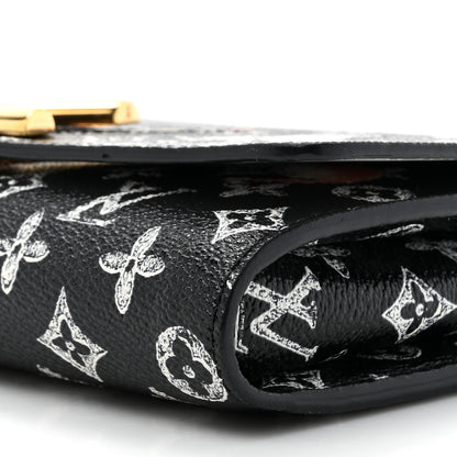Louis Vuitton Catogram Twist Chain Wallet Black 8 of 12
