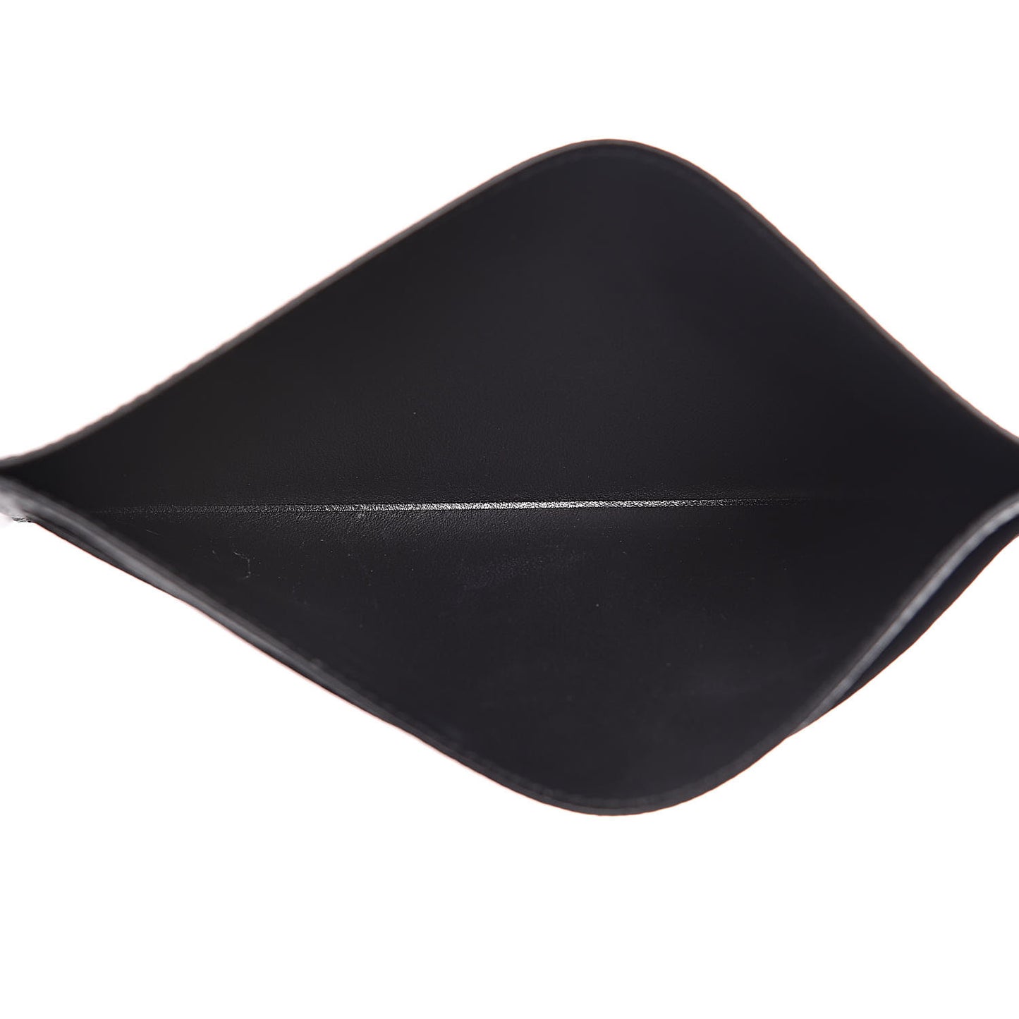 Calfskin Felicie Chain Wallet Card Holder Insert Black