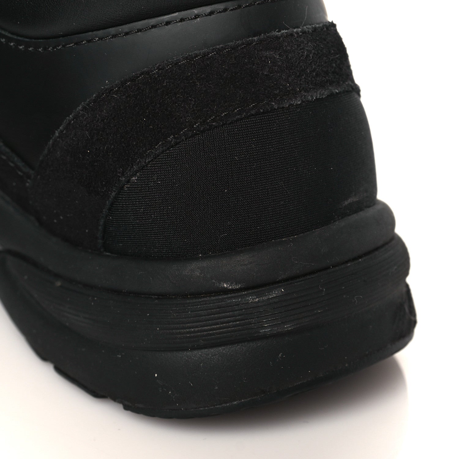 Chanel Toile Suede Calfskin CC Sneakers 38 Black 7 of 7