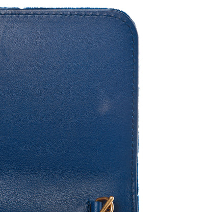 Gucci Velvet Matelasse GG Marmont Mini Bag Cobalt Blue 10 of 11