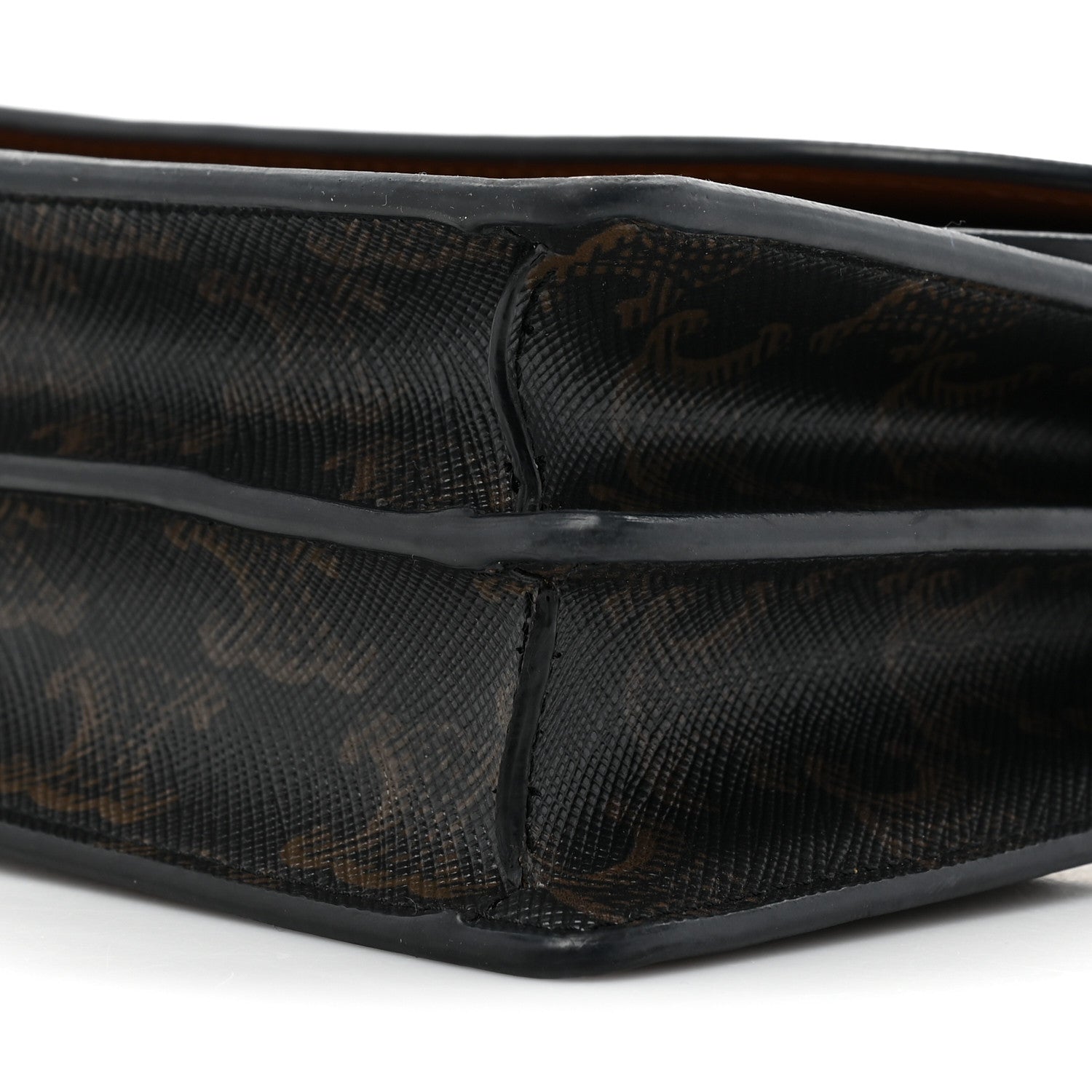 Celine Triomphe Canvas Lambskin Wallet On Strap Tan 10 of 15