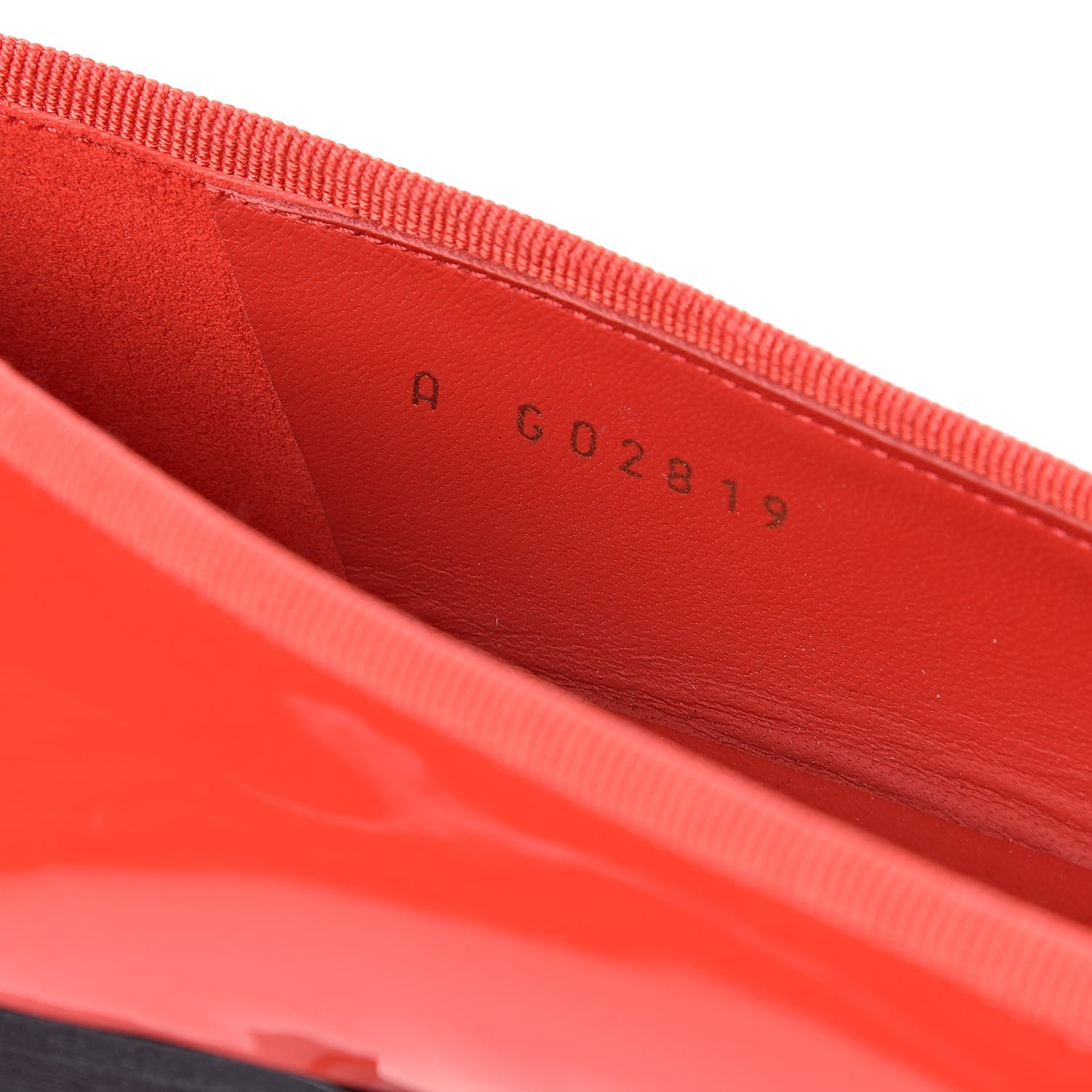 Chanel Patent Cap Toe Ballerina Flats 37 Red Black 8 of 8