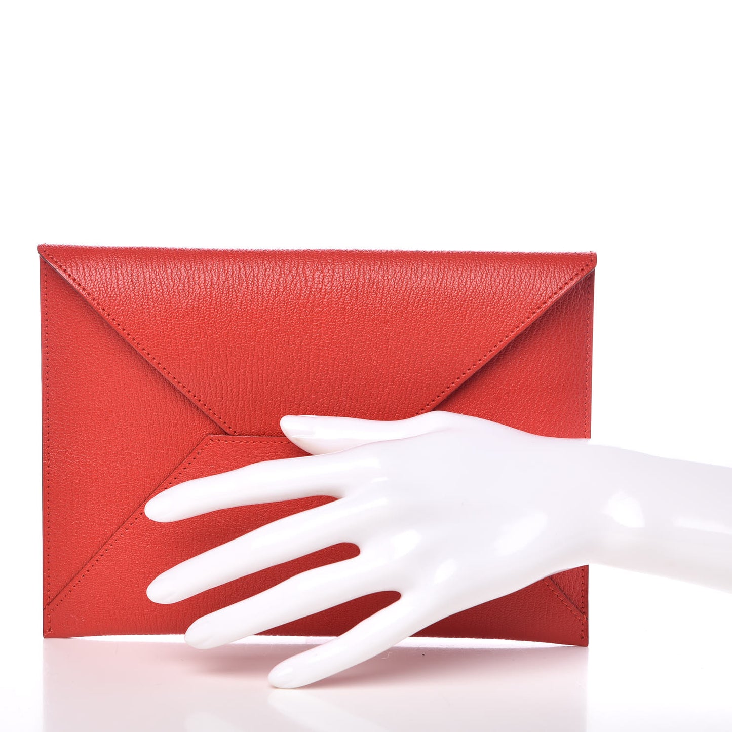 Chevre Mysore Envelope Wallet Rouge Tomate