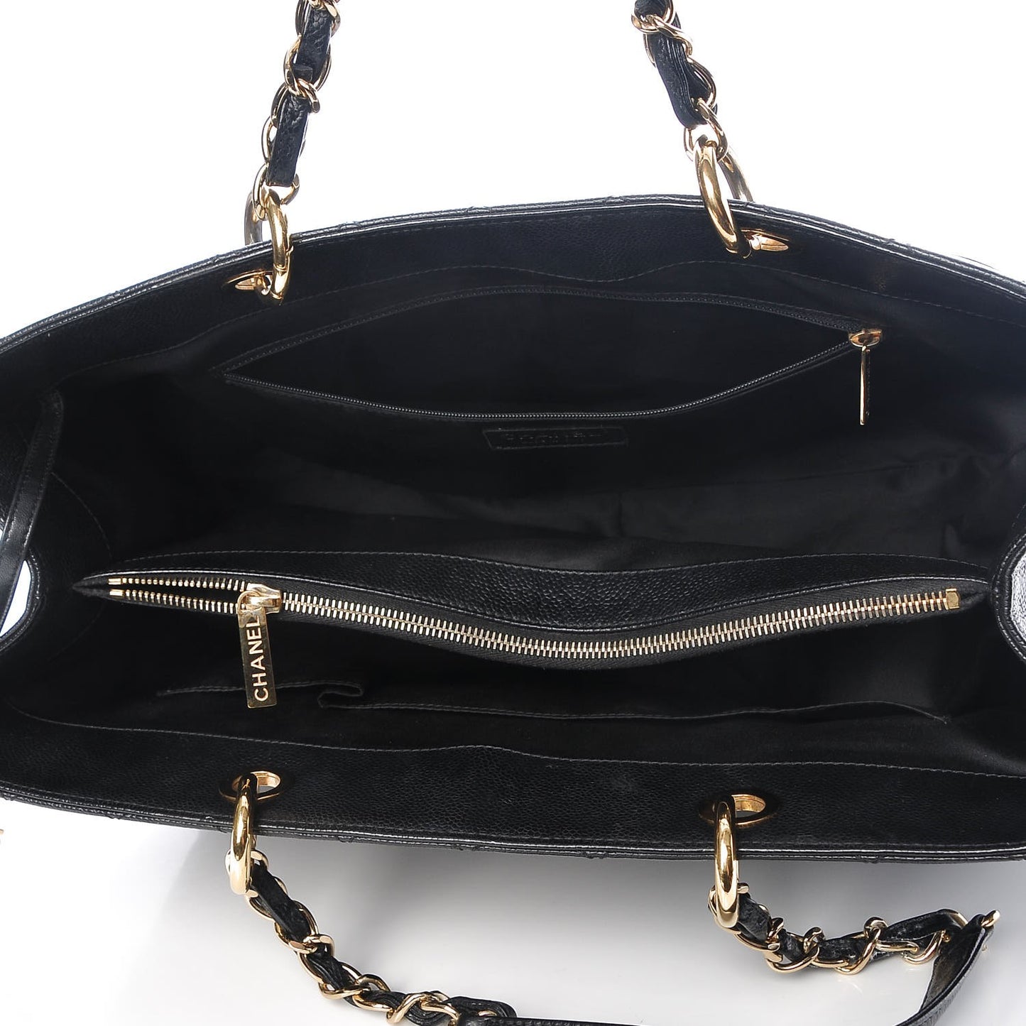 Caviar Quilted XL Grand Shopping Tote GST Black