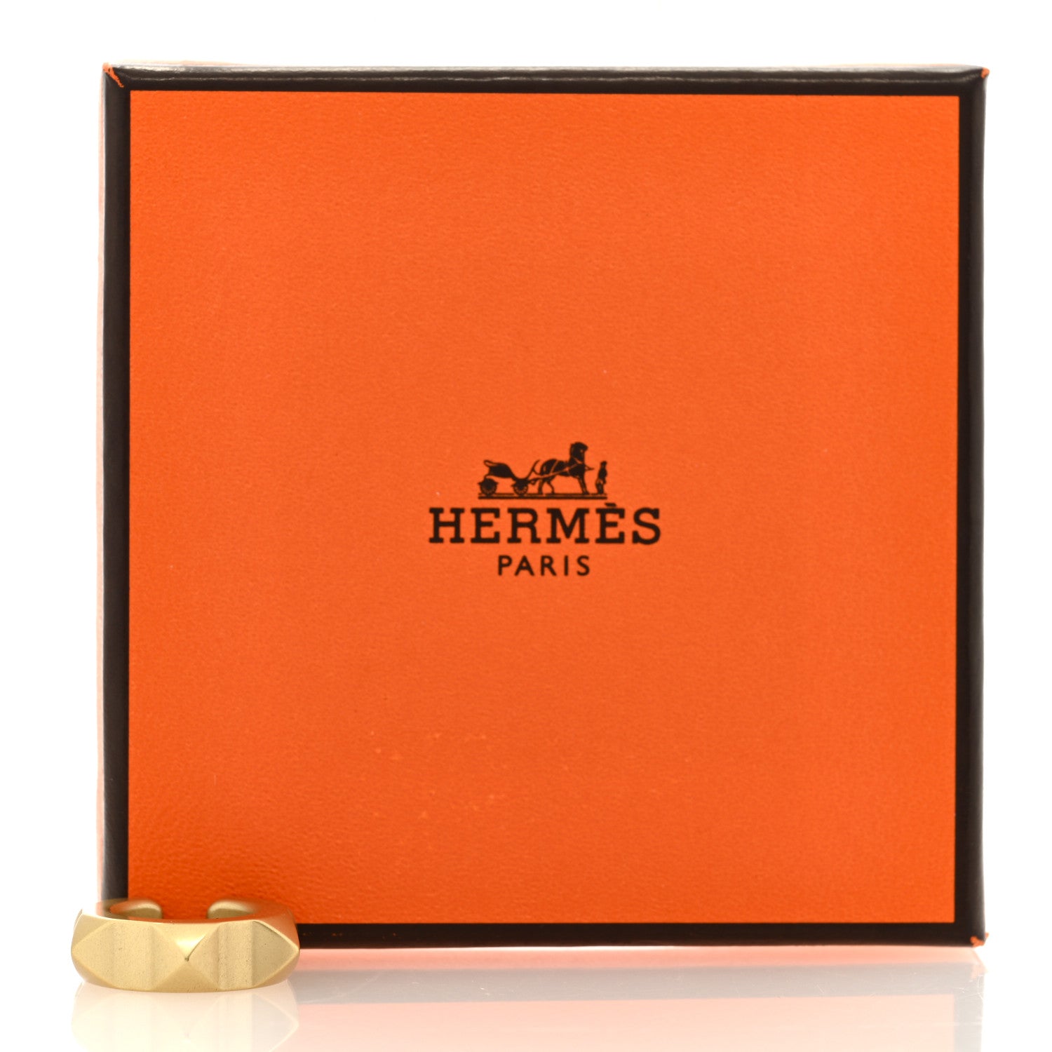 Hermes Metal Medor Ear Cuff Dore Lumiere 5 of 5
