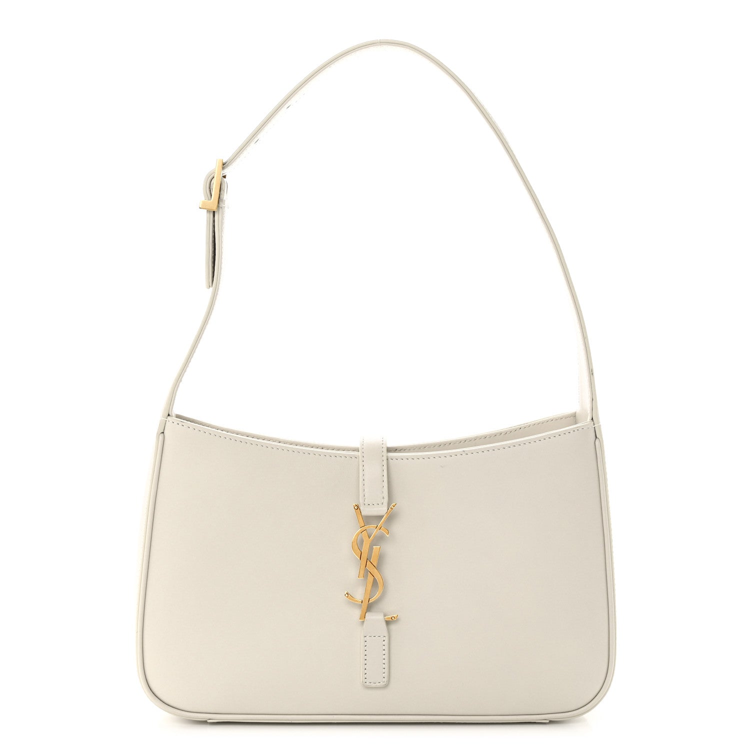 Saint Laurent Smooth Calfskin Le 5 A 7 Hobo Blanc Vintage 1 of 25