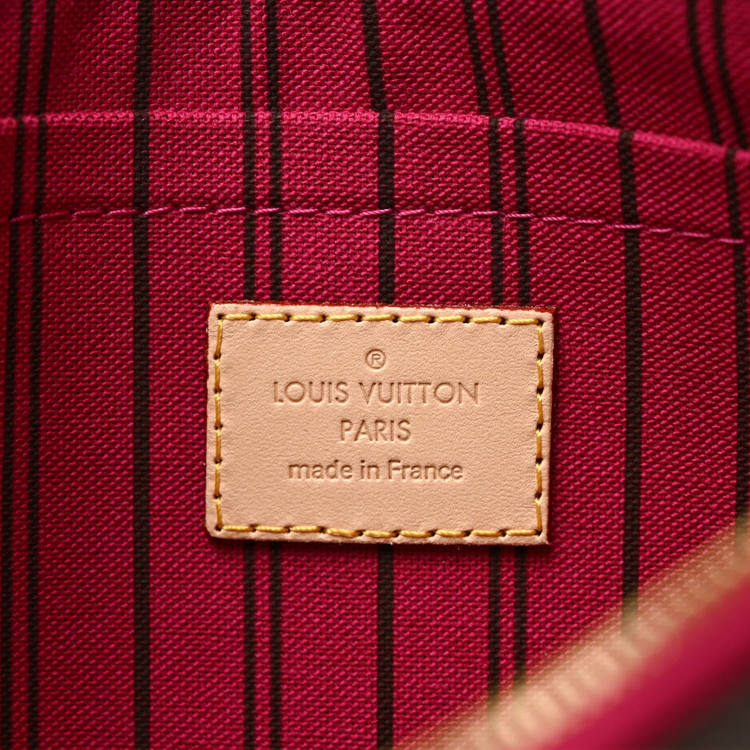 Louis Vuitton Monogram Neverfull MM GM Pochette Pivoine 6 of 6