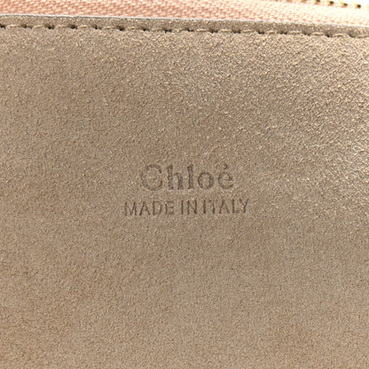 Chloe Calfskin Suede Medium Faye Shoulder Bag Motty Grey 9 of 10