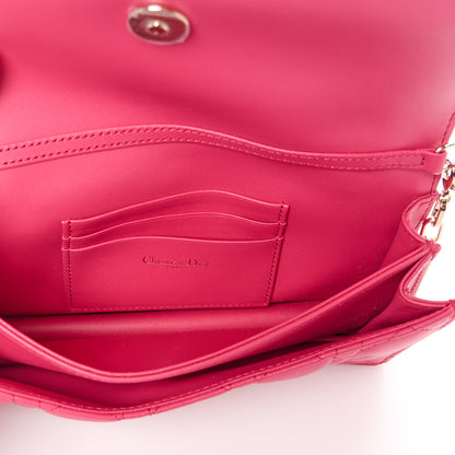 Christian Dior Lambskin Cannage Mini My Dior Top Handle Clutch Dark Pink 5 of 10