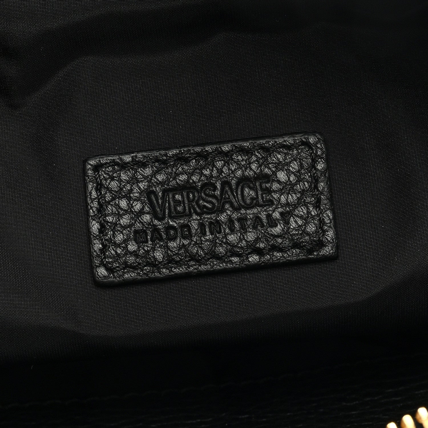 Versace Grained Calfskin Vanitas Medea Belt Bag Black 6 of 8