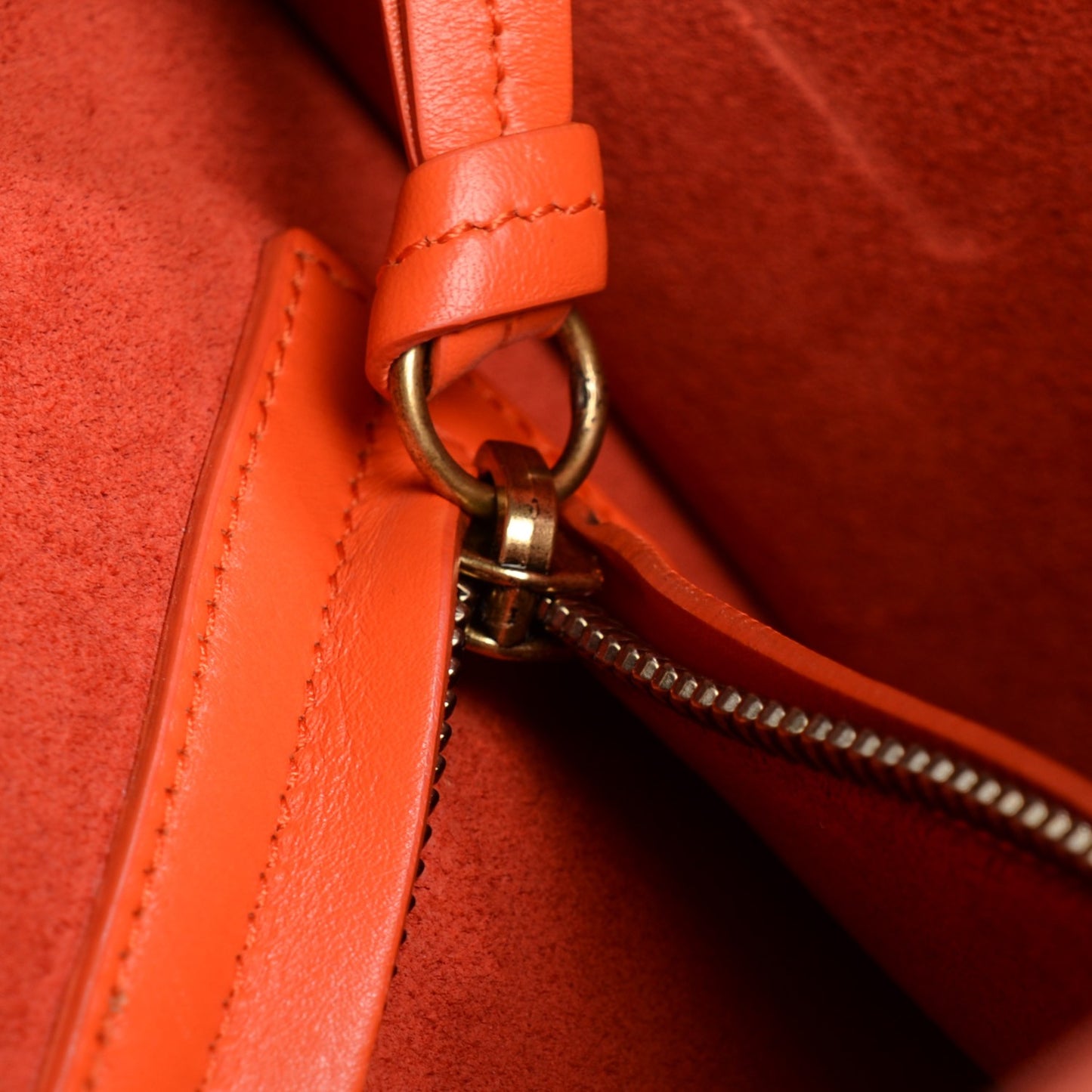 Smooth Calfskin Medium Phantom Luggage Orange