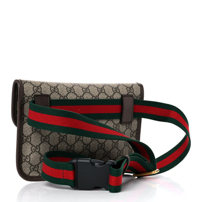 Gucci GG Supreme Monogram Neo Vintage Web Belt Bag Brown 3 of 11