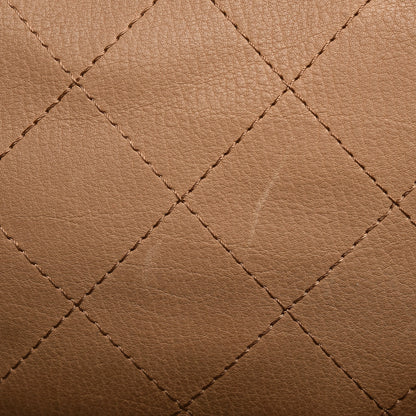 Chanel Calfskin Stitched Double Zip Hobo Beige 17 of 17