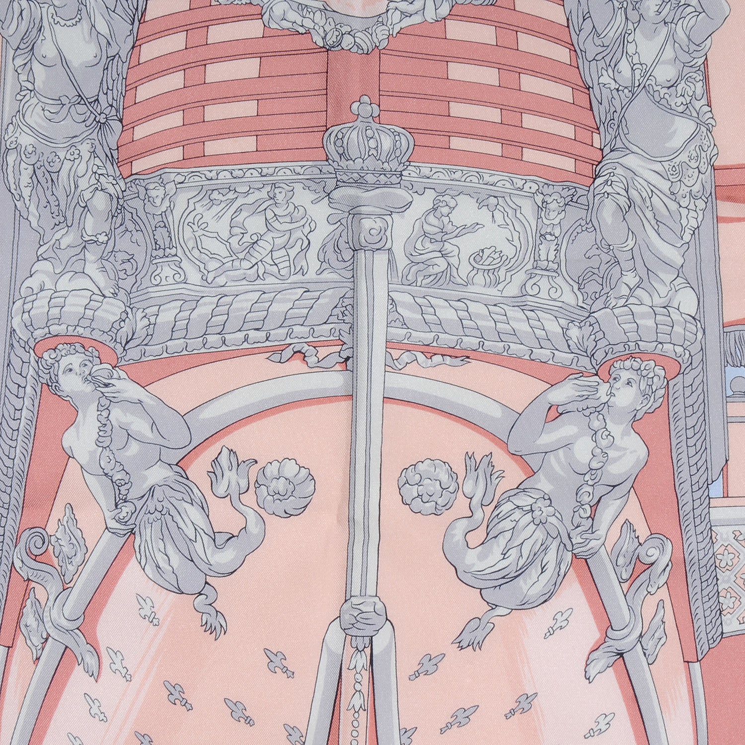 Hermes Silk Vue Du Carosse De La Galere La Reale Scarf 90 1 of 7